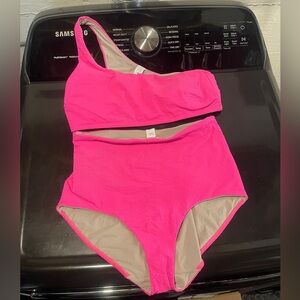 Lululemon 1 Shoulder high waist bikini